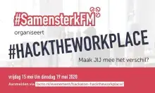 SamensterkFM uitnodiging #hacktheworkplace