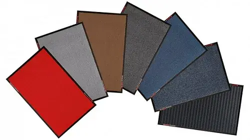 Verschillende kleuren entree matten