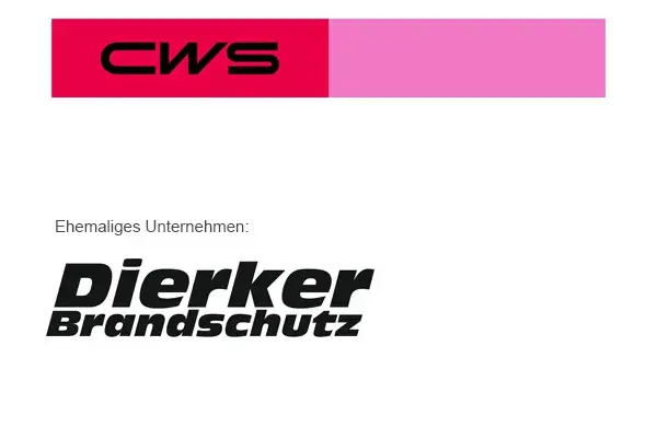 Dierker Brandschutz ist nun CWS Fire Safety - Niederlassung Bremen