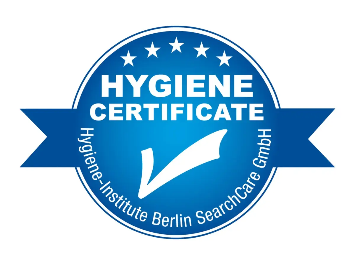 Hygiene Zertifikat des Hygiene-Instituts Berlin SearchCare